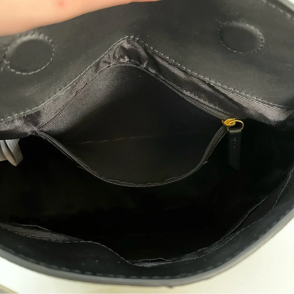 VINCE CAMUTO Black Jenna Nayla Studded Leather Hobo Shoulder Bag